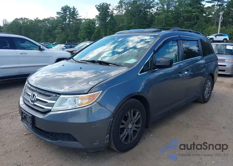 2013 Honda Odyssey Ex-L из США, поврежденный, VIN 5FNRL5H68DB023019